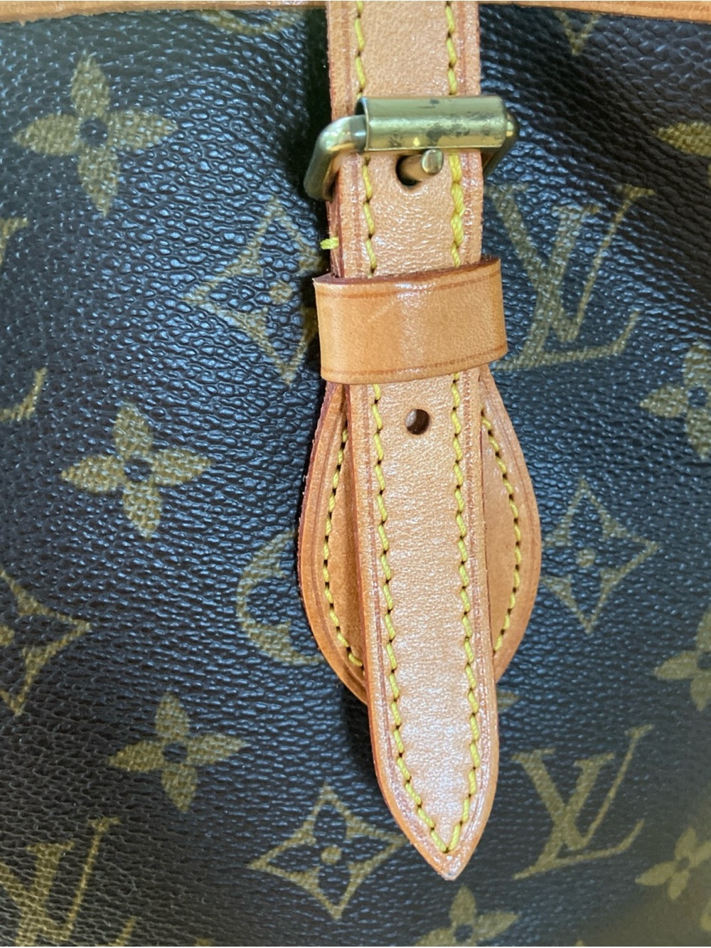 Louis Vuitton Monogram Bucket Bag in Brown and Tan - Picture 3 of 16